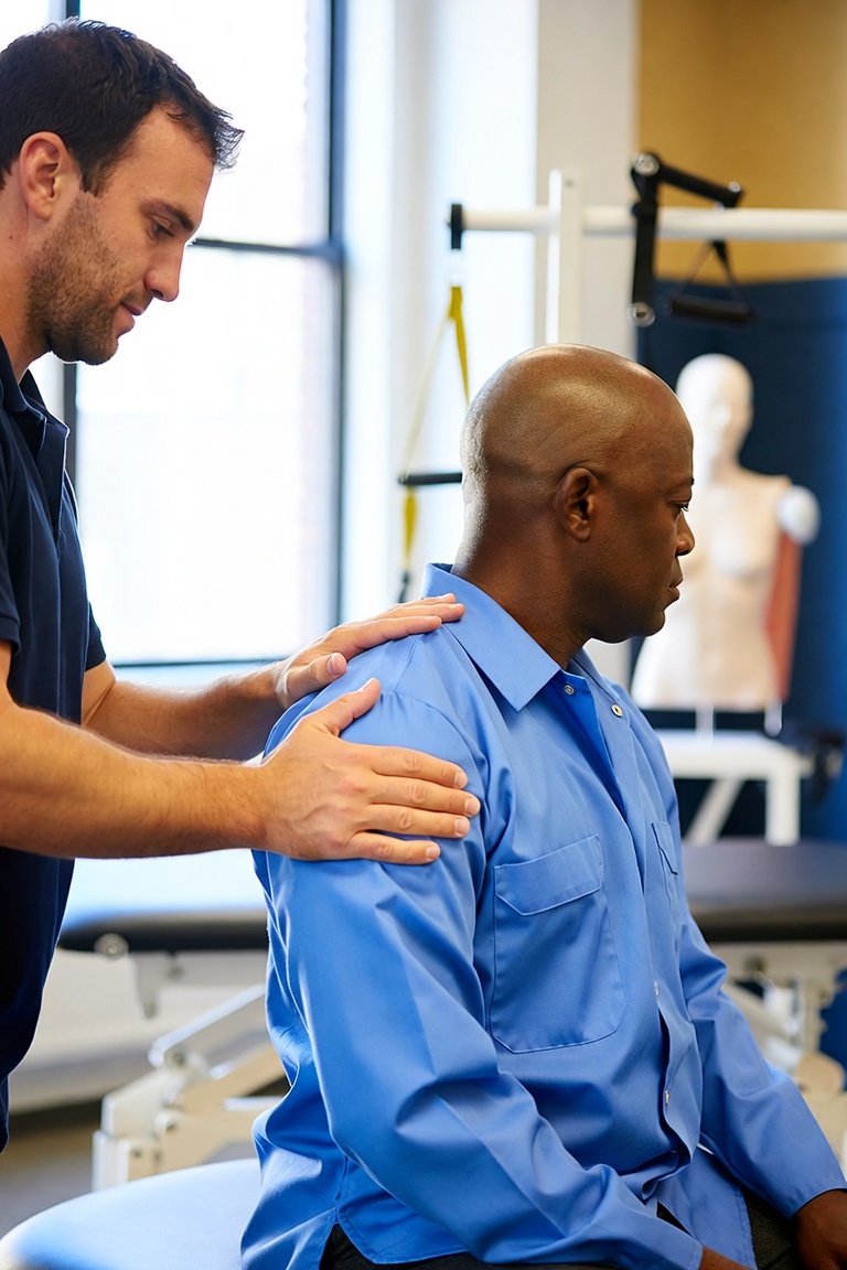 Physical therapy treatment room at Federal Injury Specialists in Riverdale, Bronx